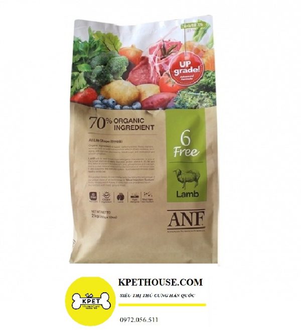 đồ ăn organic cho chó ANF 6 Free lamb