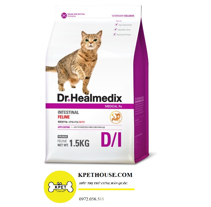 Đồ ăn cho mèo hỗ trợ đường ruộtDr.Healmedix Intestinal Feline Cat