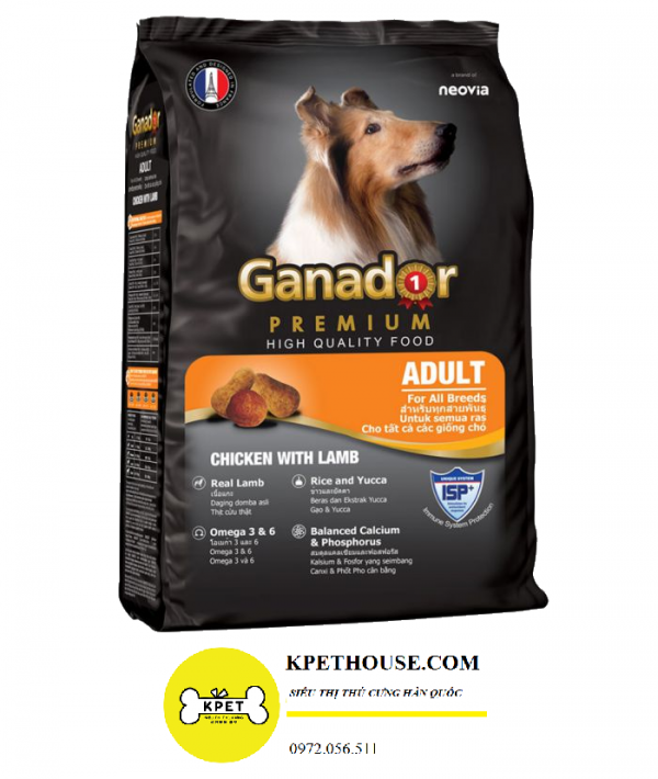 Đồ ăn cho chó trưởng thành Ganador Adult Lamb&Chicken