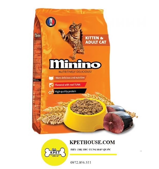 đồ ăn cho mèo Minino Tuna Kitten&Cat
