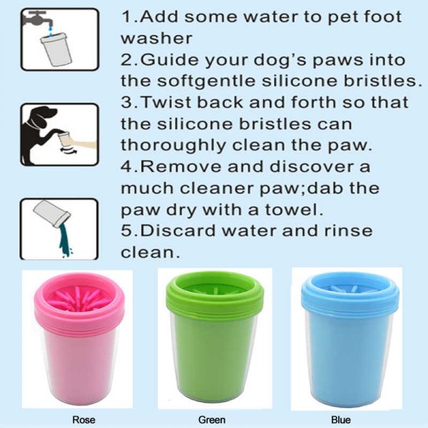 cốc rửa chân cho chó mèo